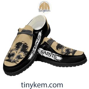 New Orleans Saints Dude Canvas Loafer Shoes2B3 X282z