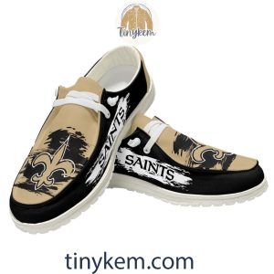 New Orleans Saints Dude Canvas Loafer Shoes2B5 p2zM4