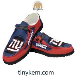New York Giants Dude Canvas Loafer Shoes
