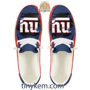 New York Giants Dude Canvas Loafer Shoes2B5 xifvo