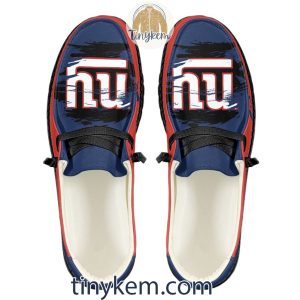 New York Giants Dude Canvas Loafer Shoes2B9 OwtMs