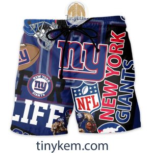 New York Giants Hawaiian Shirt and Beach Shorts2B3 qnK4F