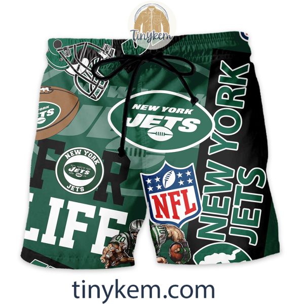 New York Jets Hawaiian Shirt and Beach Shorts