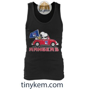 New York Rangers And Snoopy Driving Car Shirt2B5 vBrs1