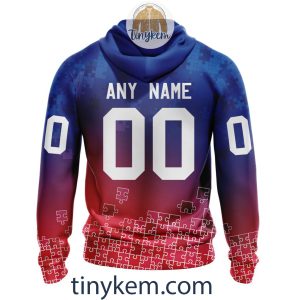New York Rangers Customized Tshirt Hoodie With Autism Awareness 2024 Design2B3 Q4SI6