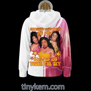 Nicki Minaj Zipper Hoodie Starships Were Meant To Fly Hands Up And Touch The Sky2B3 mfGsw