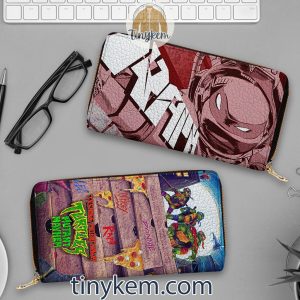 Ninja Turtle Customized Zip Around Wallet Leo Raph Mikey Donnie2B4 dhsh0