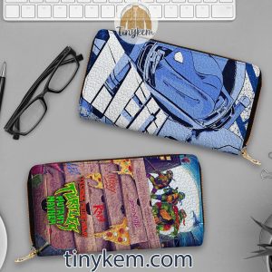 Ninja Turtle Customized Zip Around Wallet Leo Raph Mikey Donnie2B6 Kd9sS