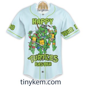 Ninja Turtle Easter Customized Baseball Jersey2B2 o9Ihl