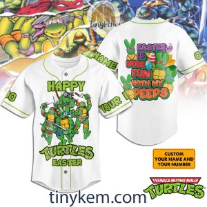 Ninja Turtle Easter Customized Baseball Jersey2B4 oDdTM