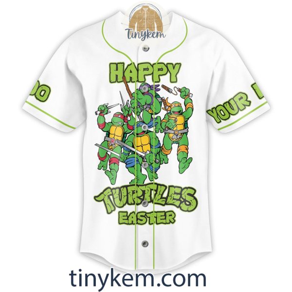 Ninja Turtle Easter Customized Baseball Jersey