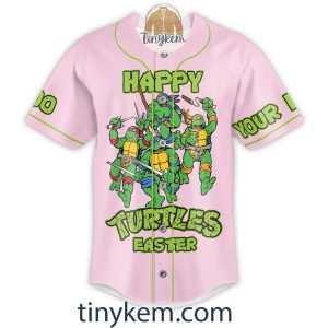 Ninja Turtle Easter Customized Baseball Jersey2B8 TI2SL