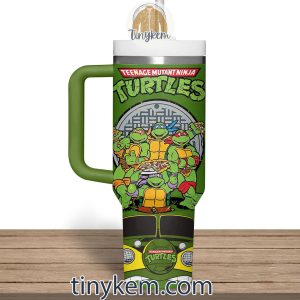 Ninja Turtles Pizza TIme Customized 40 Oz Tumbler