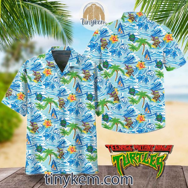 Ninja Turtles Surfing Hawaiian Shirt