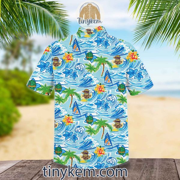 Ninja Turtles Surfing Hawaiian Shirt