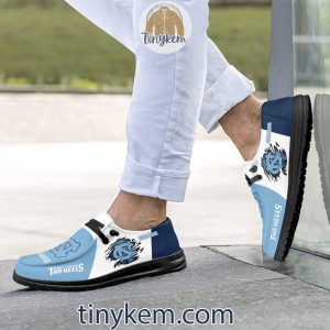 North Carolina Tar Heels Customized Canvas Loafer Dude Shoes2B11 VG9li