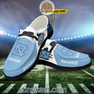 North Carolina Tar Heels Customized Canvas Loafer Dude Shoes2B7 5eIac