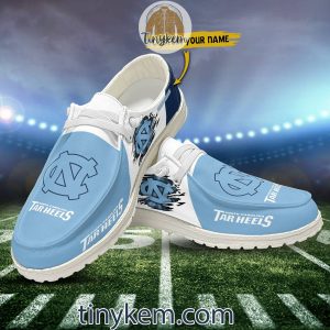 North Carolina Tar Heels Customized Canvas Loafer Dude Shoes2B8 2Fvik