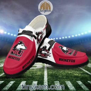 Northern Illinois Huskies Customized Canvas Loafer Dude Shoes2B6 G2p9u