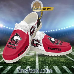 Northern Illinois Huskies Customized Canvas Loafer Dude Shoes2B8 X3Lfd