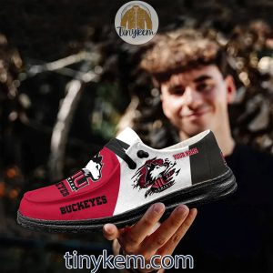 Northern Illinois Huskies Customized Canvas Loafer Dude Shoes2B9 Bmwxl
