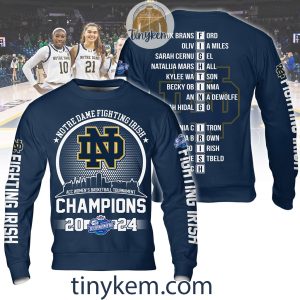 Notre Dame Fighting Irish ACC Women Basketball Champions 2024 Shirt Hoodie Sweatshirt2B3 baVfa