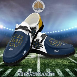 Notre Dame Fighting Irish Customized Canvas Loafer Dude Shoes2B6 NUiKh