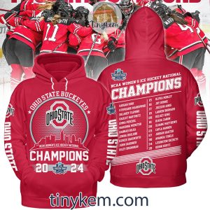 Ohio State Buckeyes Champions NCAA Womens Hockey 2024 Tshirt Hoodie2B3 736Ko