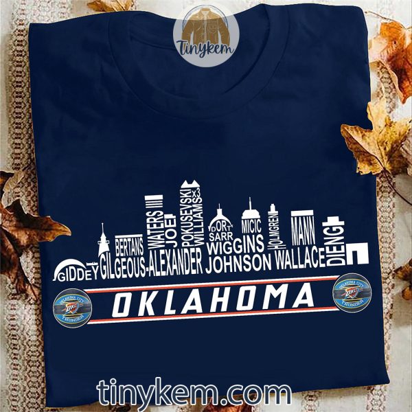 Oklahoma City Thunder Roster 2024 Shirt