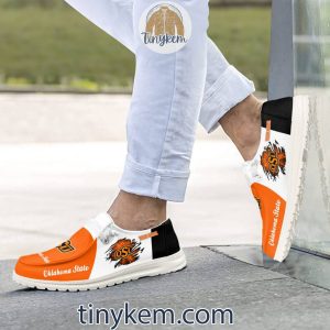 Oklahoma State Cowboys Customized Canvas Loafer Dude Shoes2B2 5AIGn