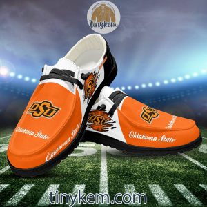 Oklahoma State Cowboys Customized Canvas Loafer Dude Shoes2B6 MP6jZ