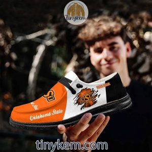 Oklahoma State Cowboys Customized Canvas Loafer Dude Shoes2B9 yJUDA
