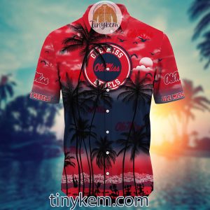 Ole Miss Rebels Summer Coconut Hawaiian Shirt