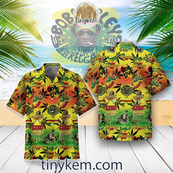 One Love Bob Marley Icons Bundle Hawaiian Shirt