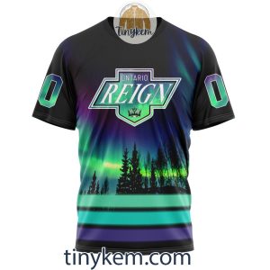 Ontario Reign Northern Lights Hoodie Tshirt Sweatshirt2B6 WsQpH