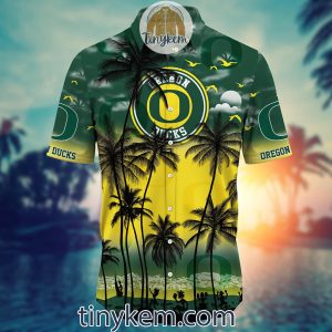Oregon Ducks Summer Coconut Hawaiian Shirt