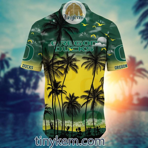 Oregon Ducks Summer Coconut Hawaiian Shirt