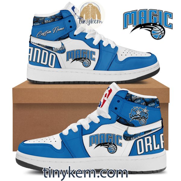 Orlando Magic Customized Air Jordan 1 High Top Shoes
