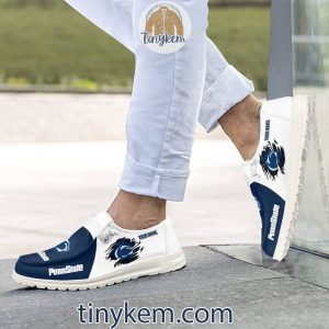 Penn State Nittany Lions Customized Canvas Loafer Dude Shoes2B2 OUKXy