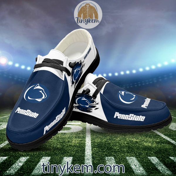 Penn State Nittany Lions Customized Canvas Loafer Dude Shoes