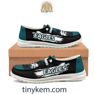 Philadelphia Eagles Dude Canvas Loafer Shoes