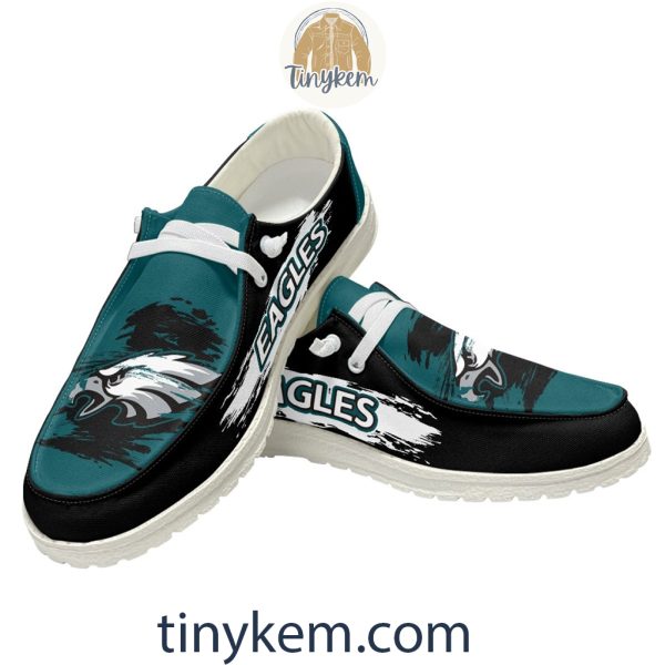 Philadelphia Eagles Dude Canvas Loafer Shoes