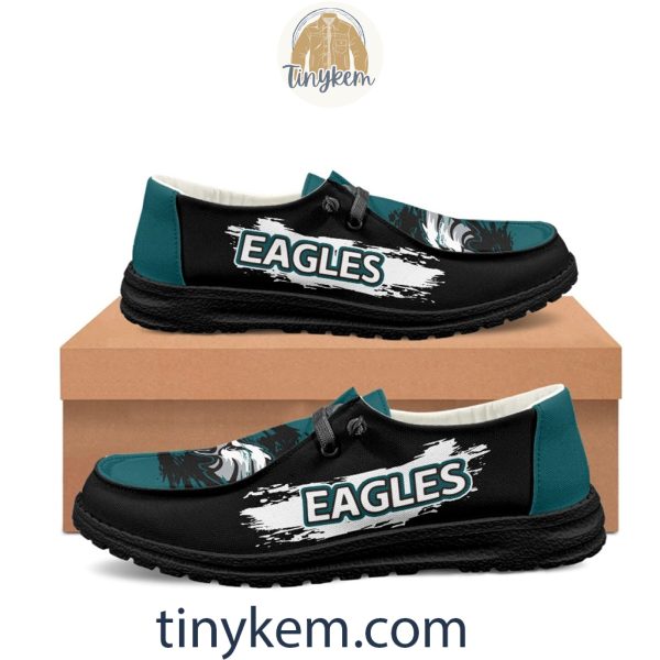 Philadelphia Eagles Dude Canvas Loafer Shoes