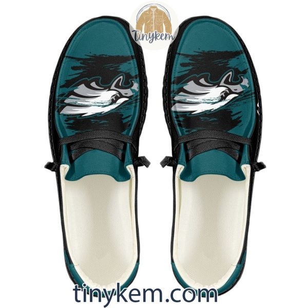 Philadelphia Eagles Dude Canvas Loafer Shoes