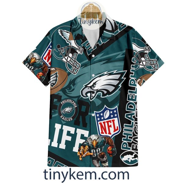 Philadelphia Eagles Hawaiian Shirt and Beach Shorts