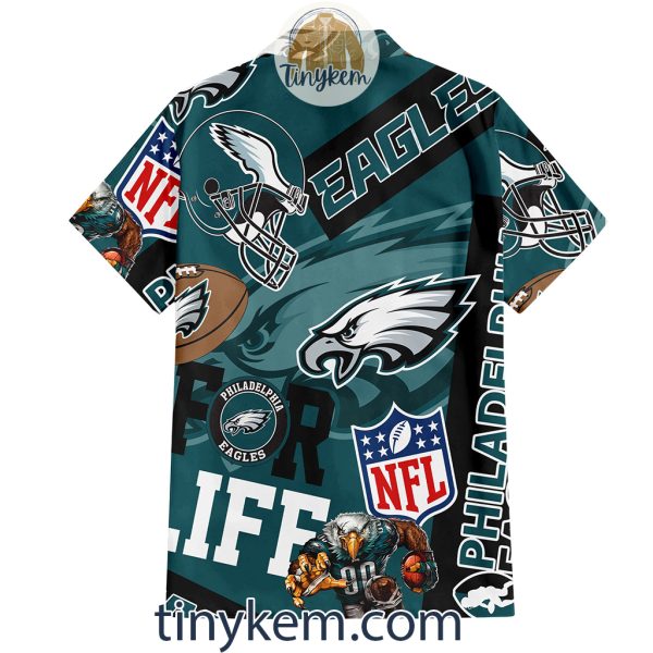 Philadelphia Eagles Hawaiian Shirt and Beach Shorts