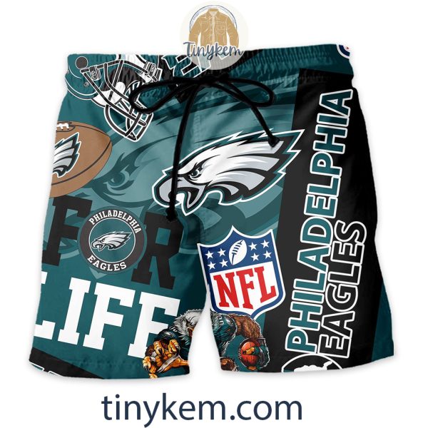 Philadelphia Eagles Hawaiian Shirt and Beach Shorts