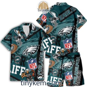 Philadelphia Eagles Hawaiian Shirt and Beach Shorts2B4 tegf8