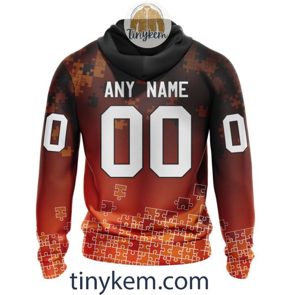 Philadelphia Flyers Customized Tshirt, Hoodie With Autism Awareness 2024 Design