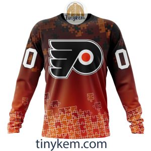 Philadelphia Flyers Customized Tshirt Hoodie With Autism Awareness 2024 Design2B4 zvEEs